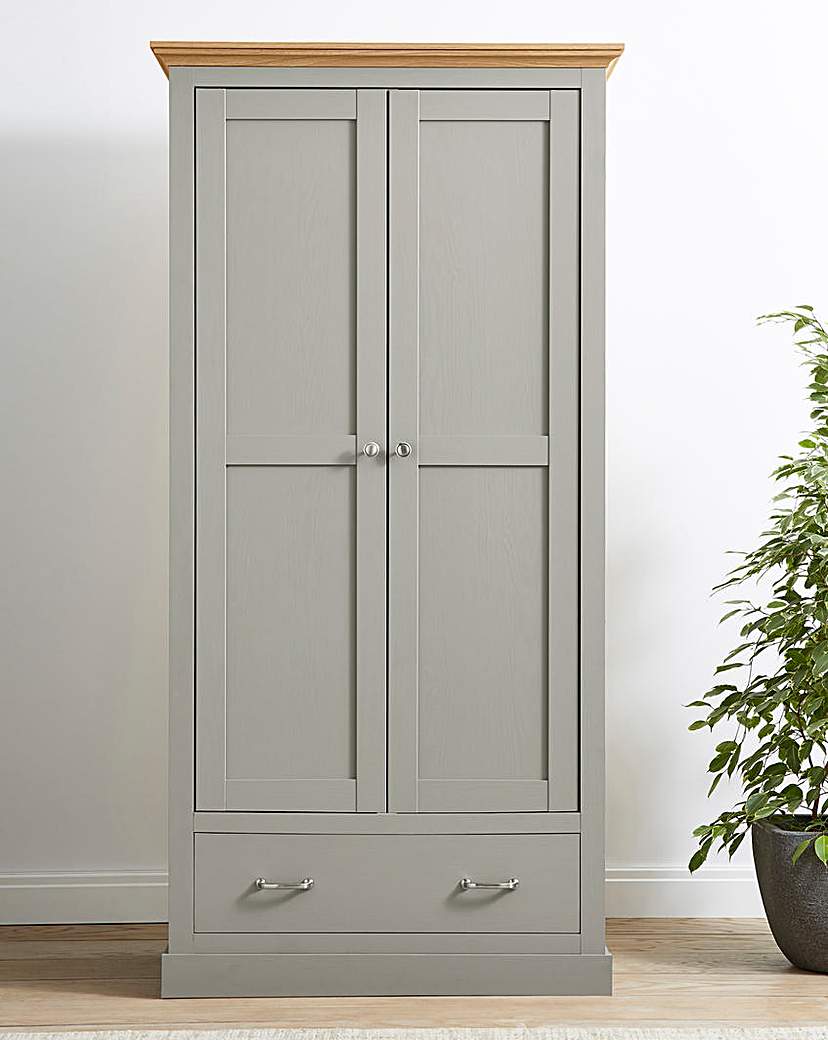 Julipa Ashford 2 Door 1 Drawer Wardrobe