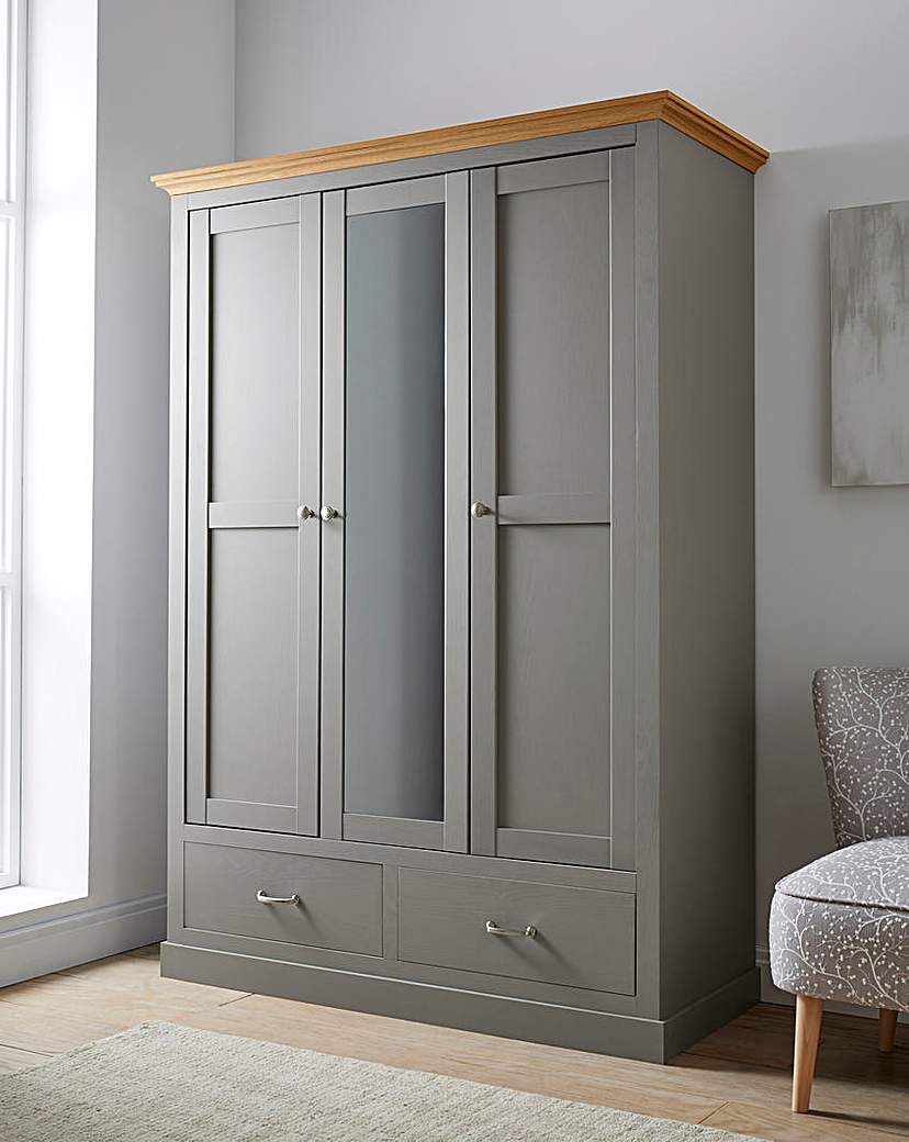 Julipa Ashford 3 Door 2 Drawer Wardrobe