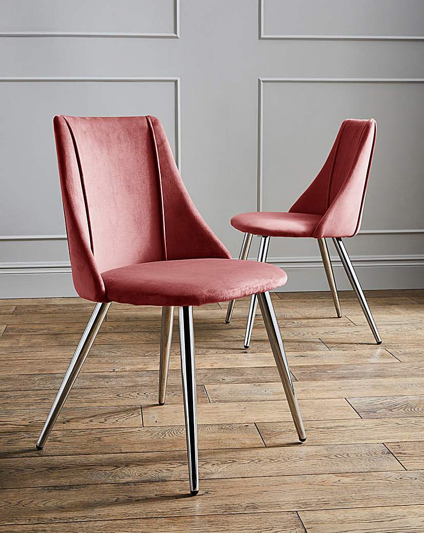 Image of Anais Velvet Pair of Chairs