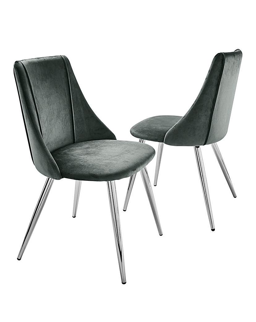 Anais Velvet Pair of Chairs