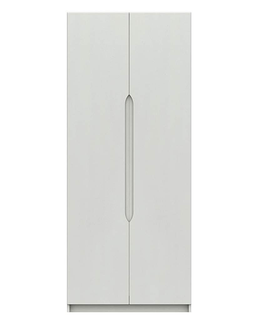 Sorrento Gloss Assembled 2 Door Wardrobe