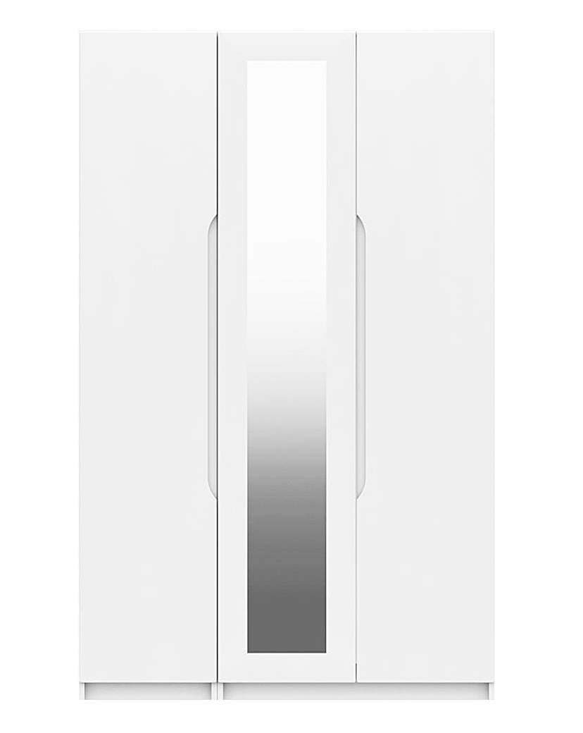 Sorrento Gloss 3 Door Mirrored Wardrobe