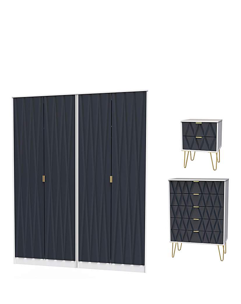 remi assembled 4 piece bedroom package