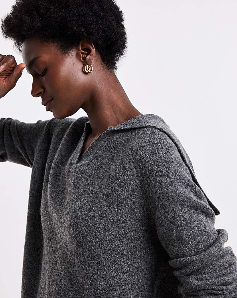 Sponge Open Collar Jumper