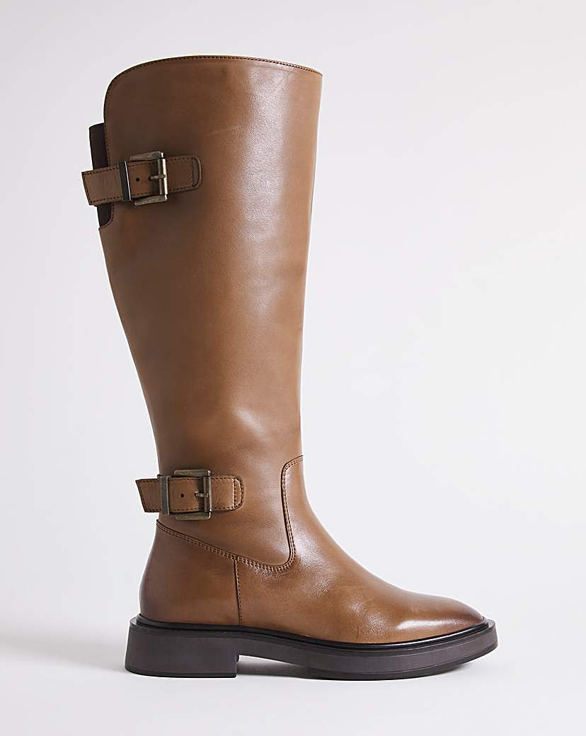 Leather High Leg Boot E Fit Super Curvy