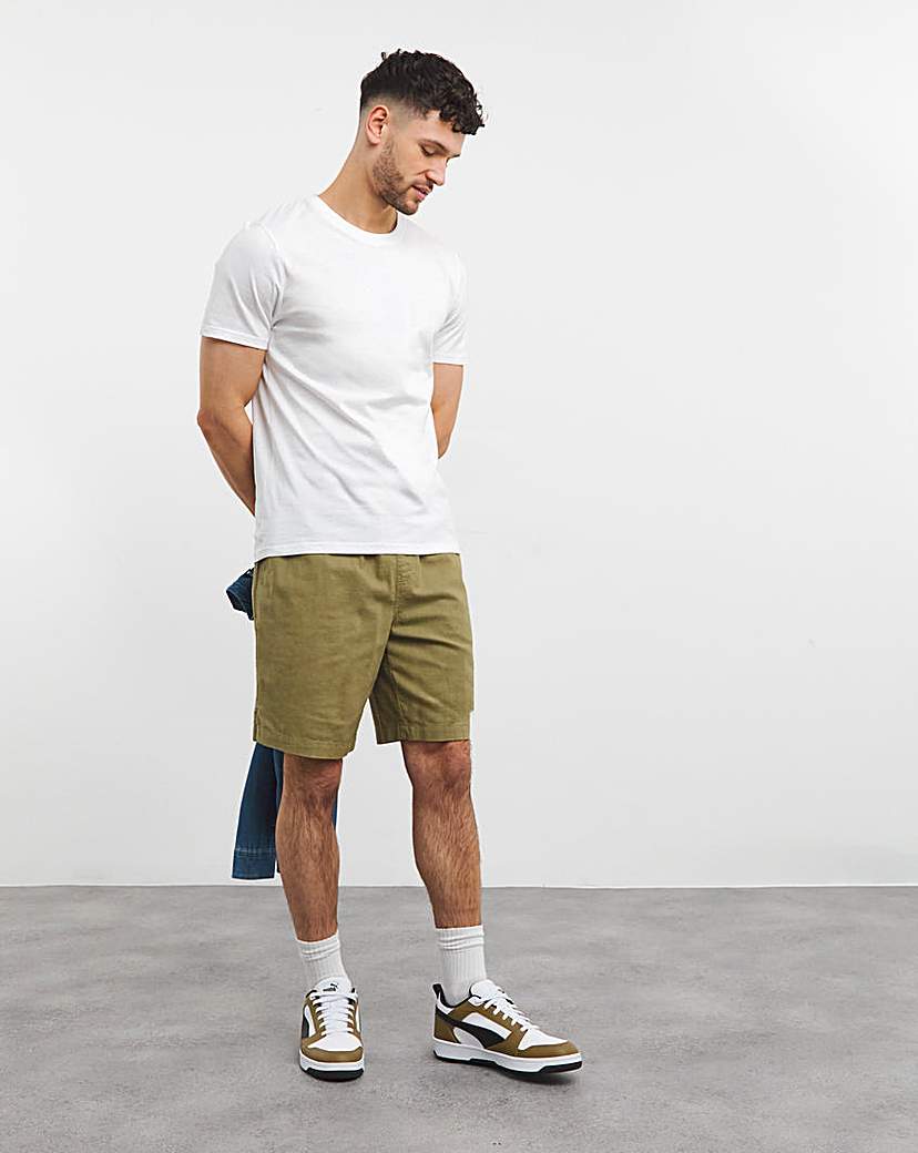 5 Pk Pure Cotton Crew Neck T-Shirts Long