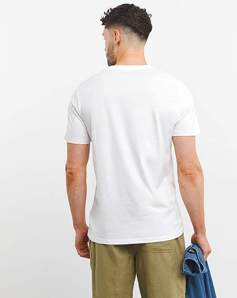 5 Pk Pure Cotton Crew Neck T-Shirts Long