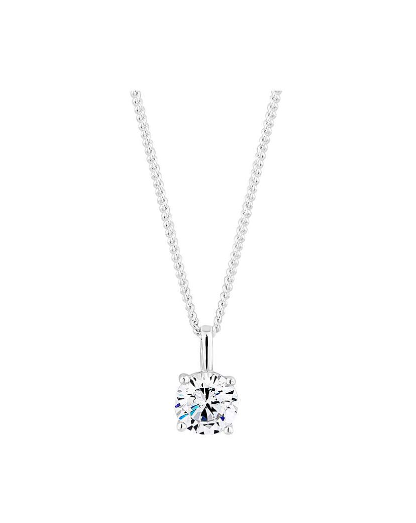 Simply Silver Cubic Zirconia Pendant