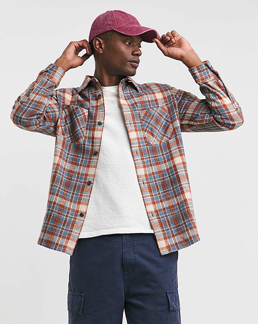 Double Pocket Check Overshirt