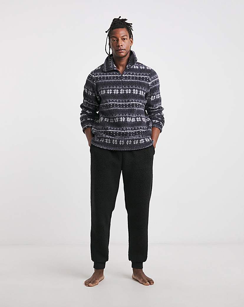 Borg Fairisle Loungewear Set