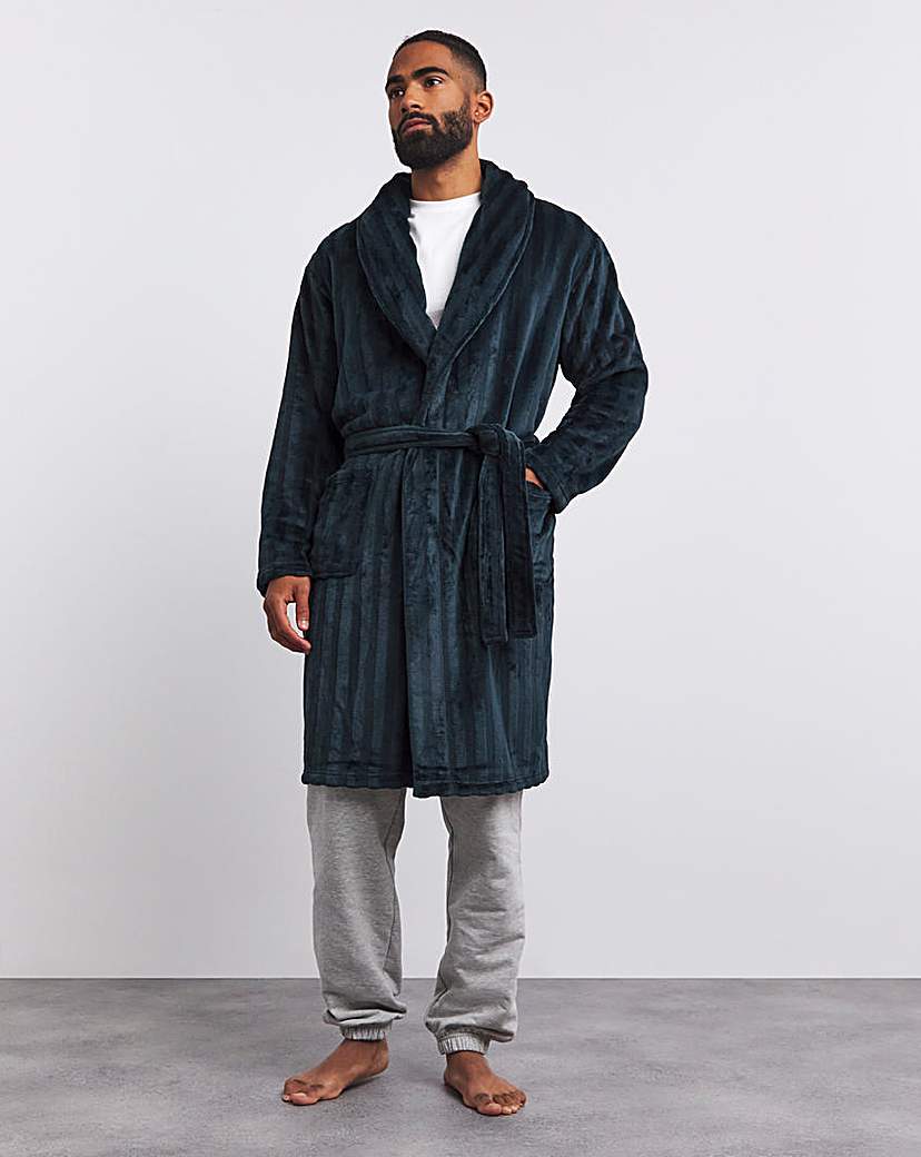 Clipped Fleece Dressing Gown