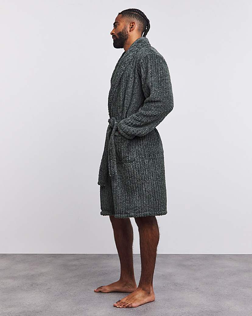 New In - Marl Clipped Dressing Gown