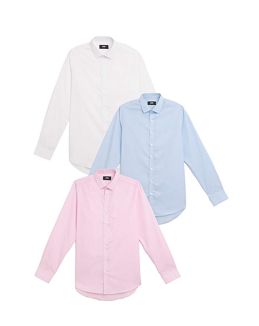 3 Pack Long Sleeve Formal Shirt