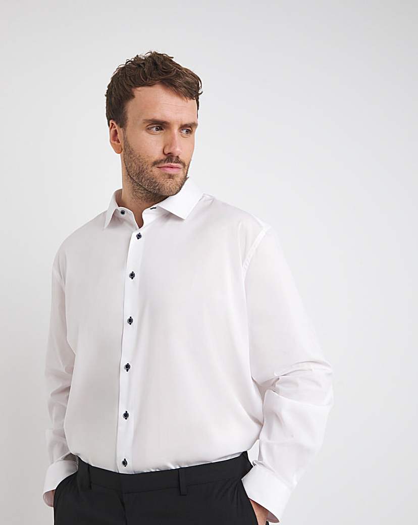 New In - Polyester Blend Stretch Travel Shirt