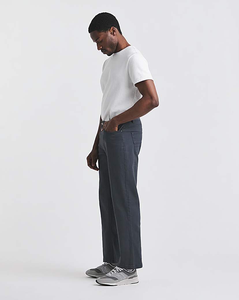 Union Blue Loose Stretch Gabardine Jean