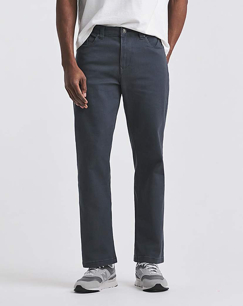 Union Blue Loose Stretch Gabardine Jean