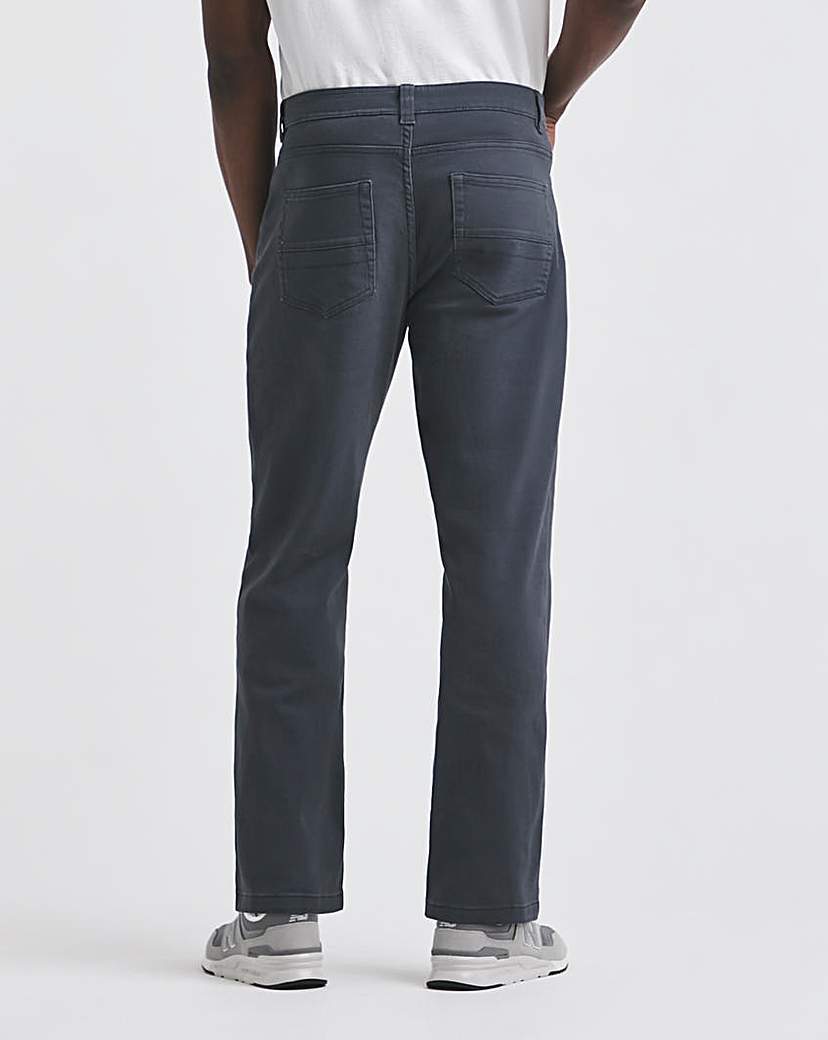 Union Blue Loose Stretch Gabardine Jean