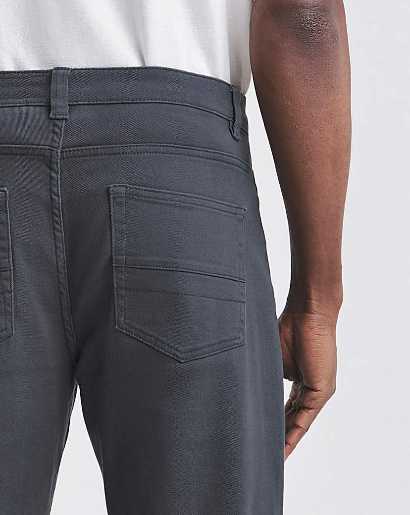 Union Blue Loose Stretch Gabardine Jean