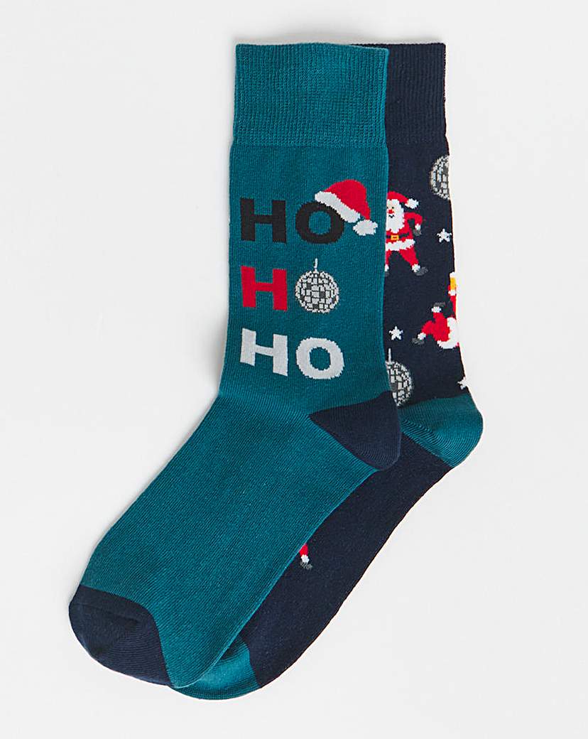 New In - 2 Pack Christmas Novelty Socks