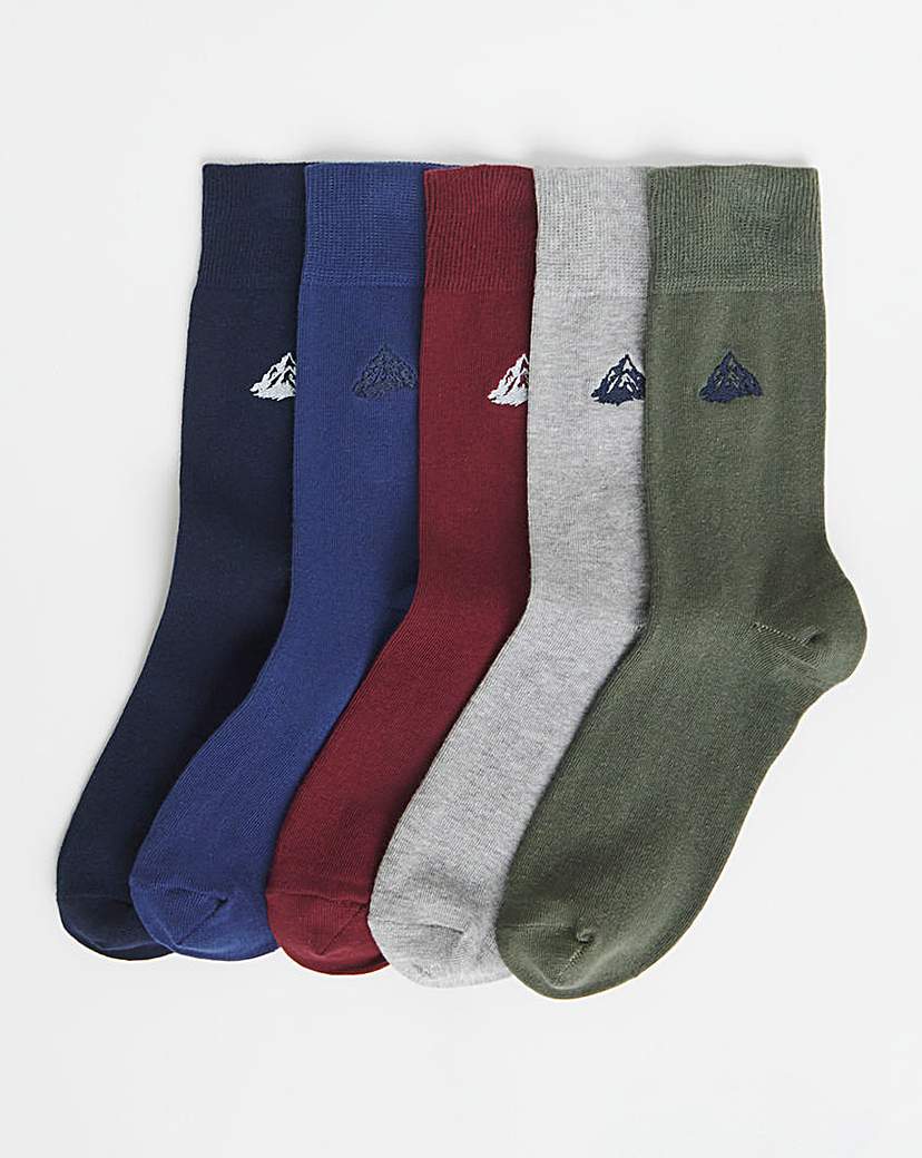 New In - 5 Pack Embroidered Socks