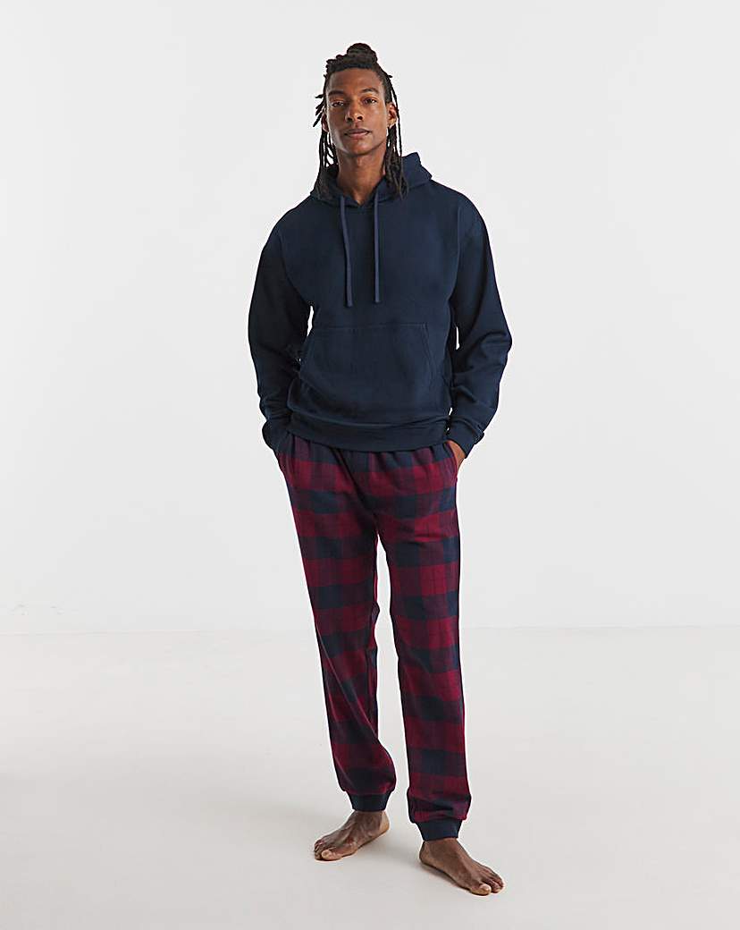 New In - Hoodie and Check Lounge Pant Set