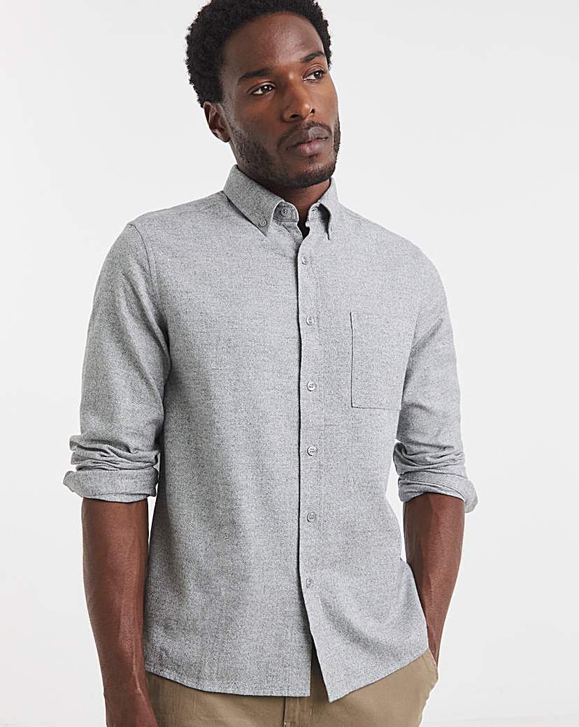 New In - Pure Cotton Flannel Shirt Regular