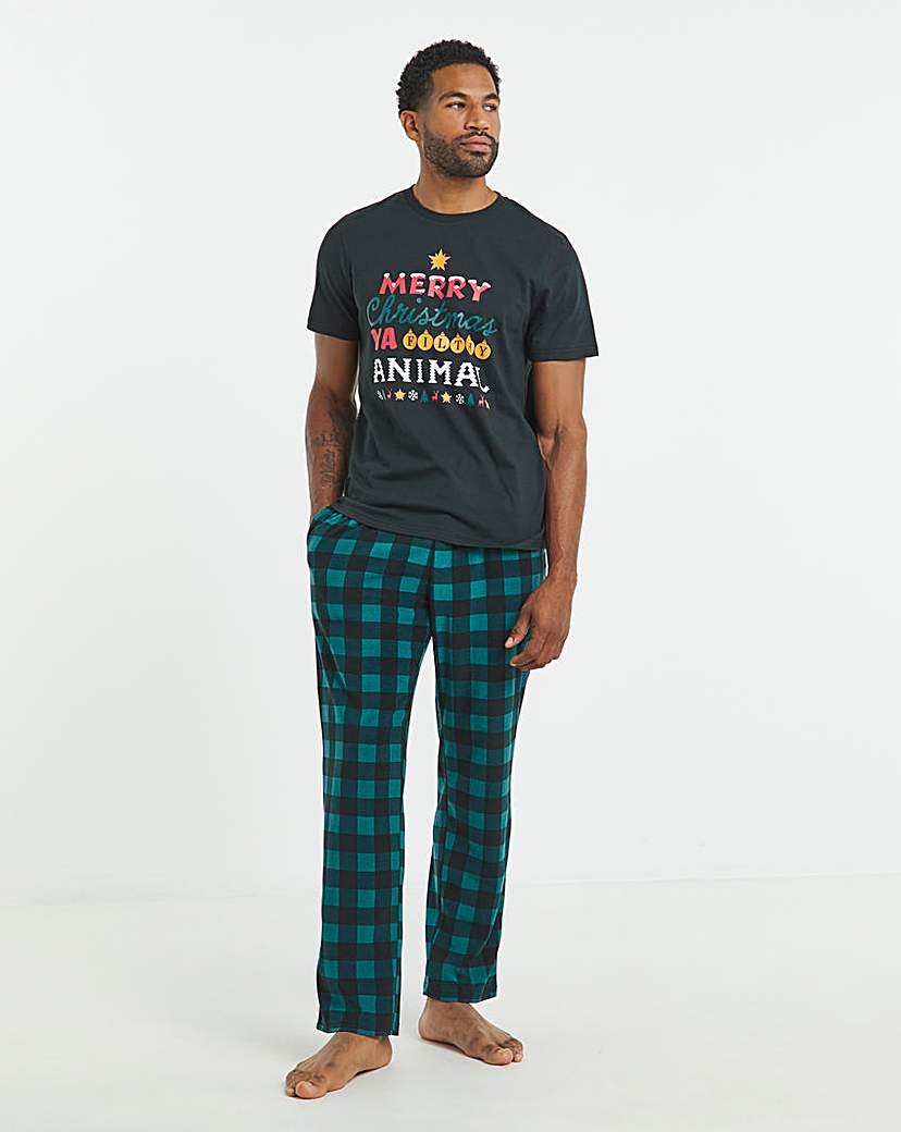 New In - Christmas Graphic Check Pyjamas