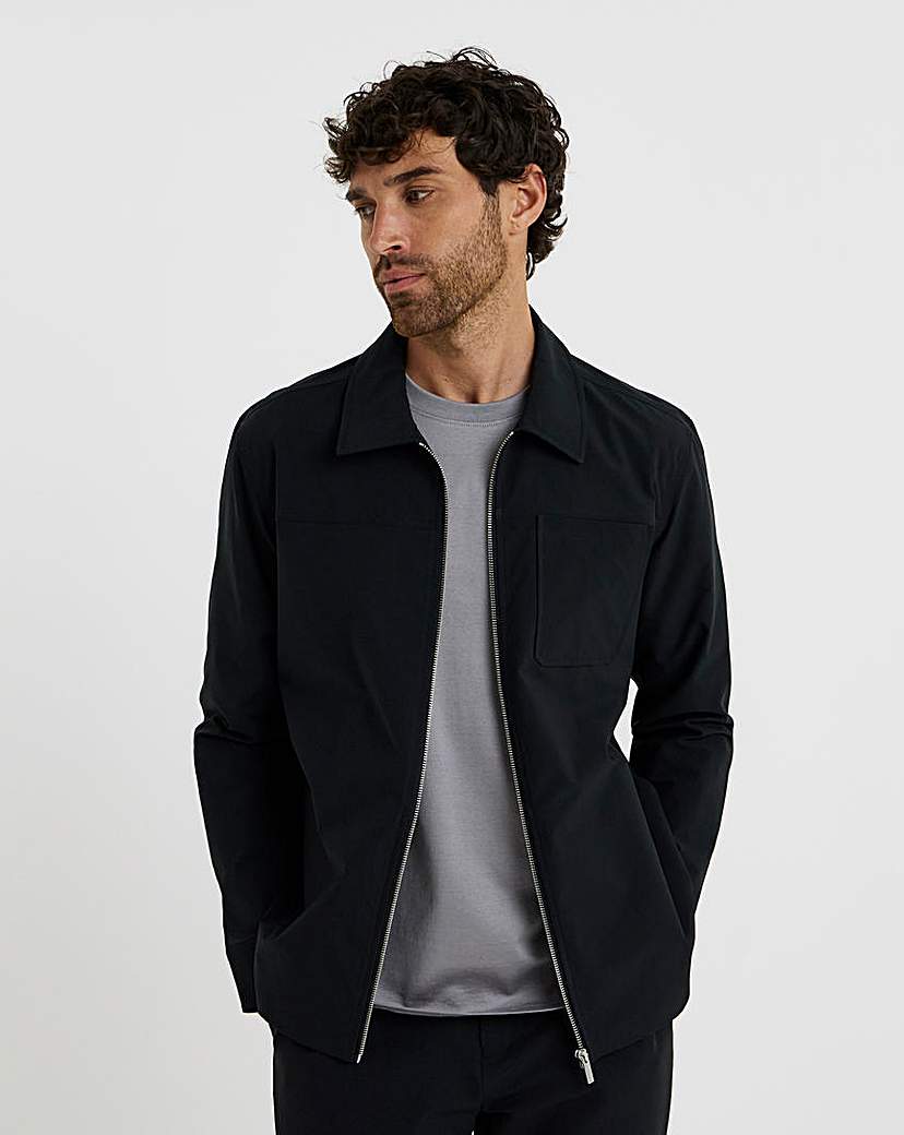 New In - Folio Zip Through Tech Shacket Regular