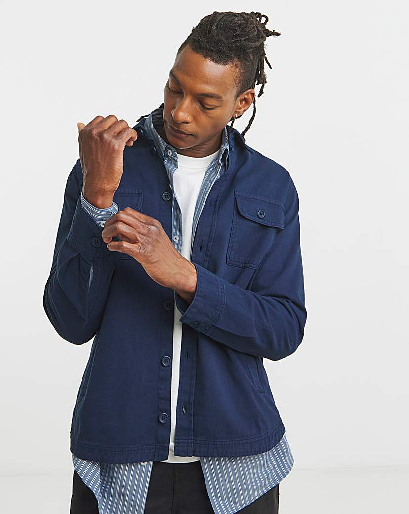 New In - Plain Twill Overshirt Regular