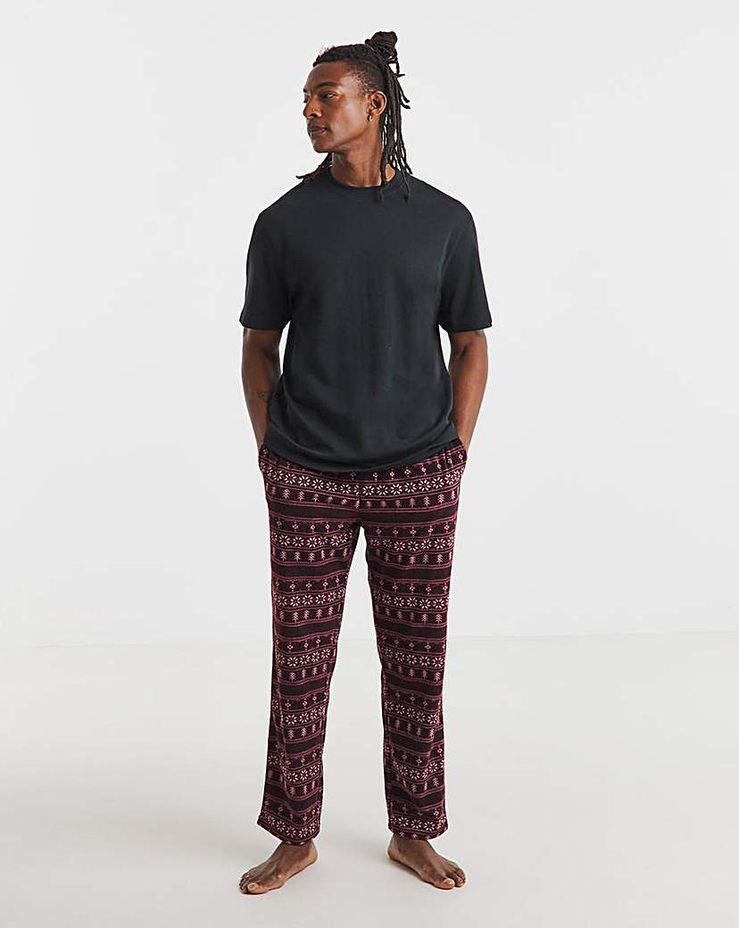 New In - Christmas Fairisle Fleece Loungepant
