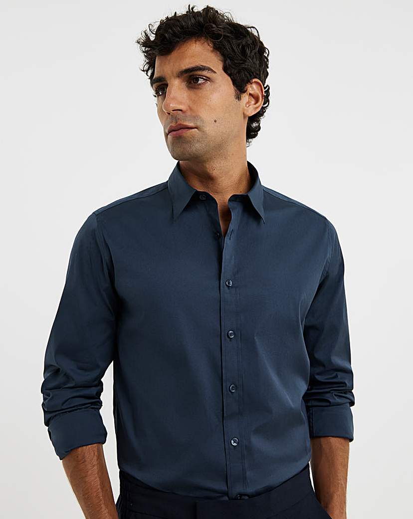 New In - Cotton Stretch Mercerised Shirt Long