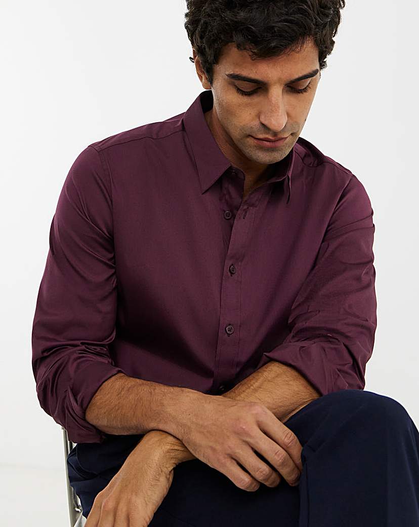 New In - Cotton Stretch Mercerised Shirt Long