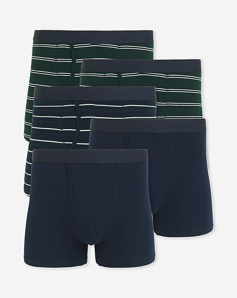 New In - 5 Pack Stripe A-Front Boxers