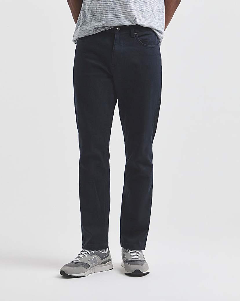Union Navy Straight Gabardine Jeans