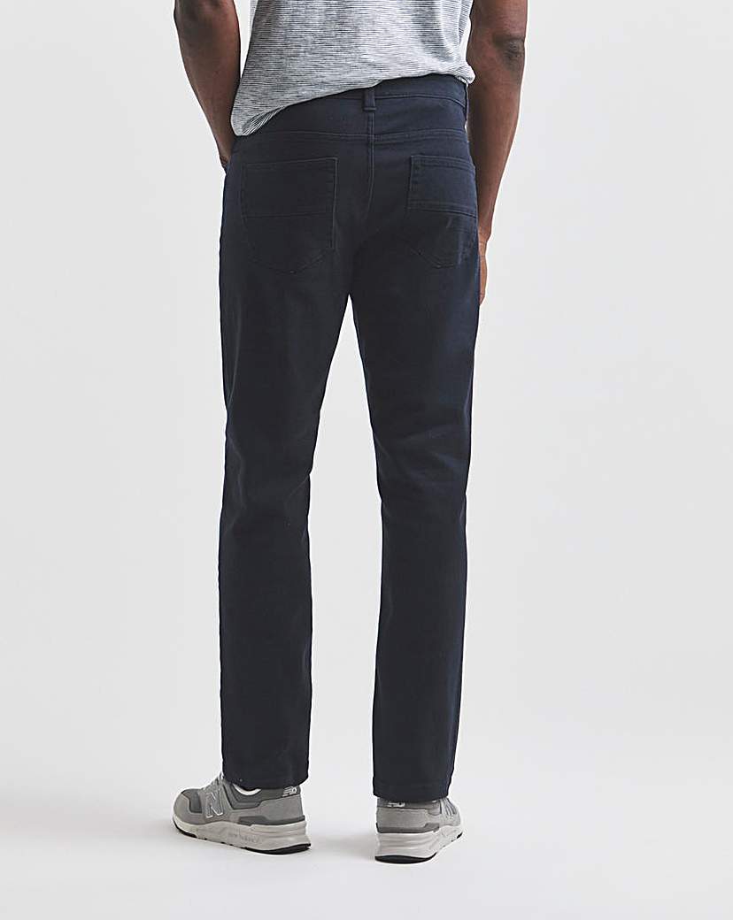 Union Navy Straight Gabardine Jeans