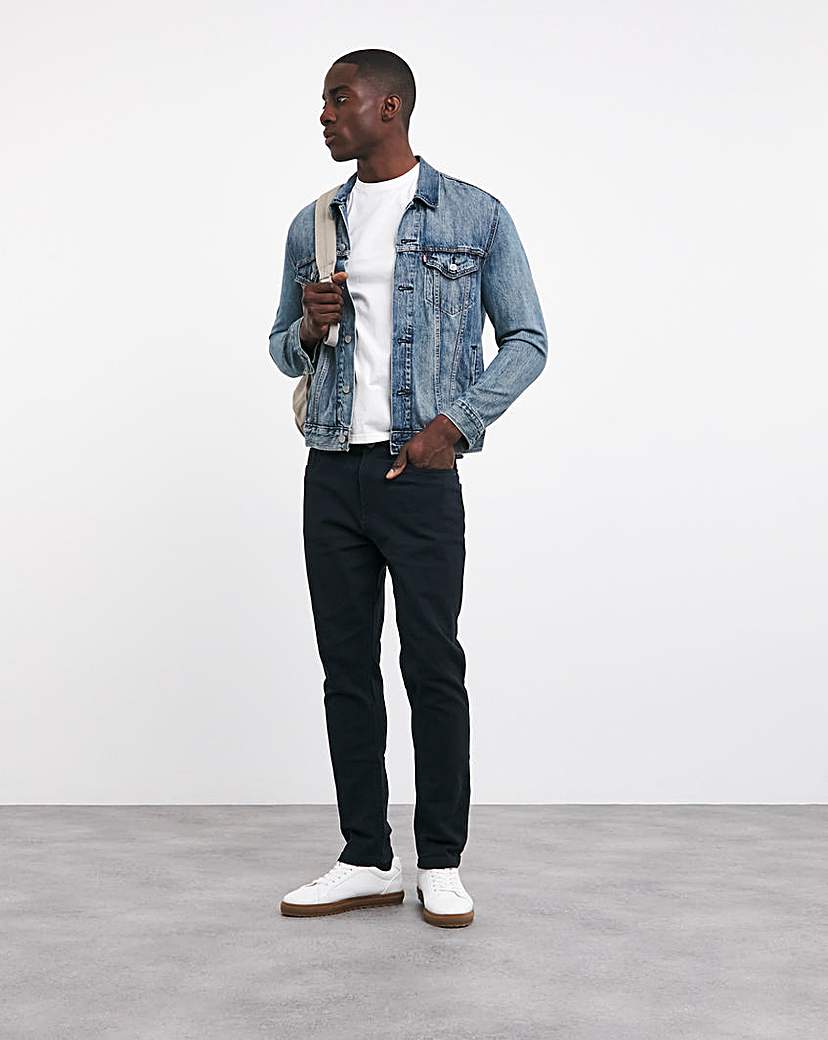 Slim Fit Stretch Gabardine Jean Navy