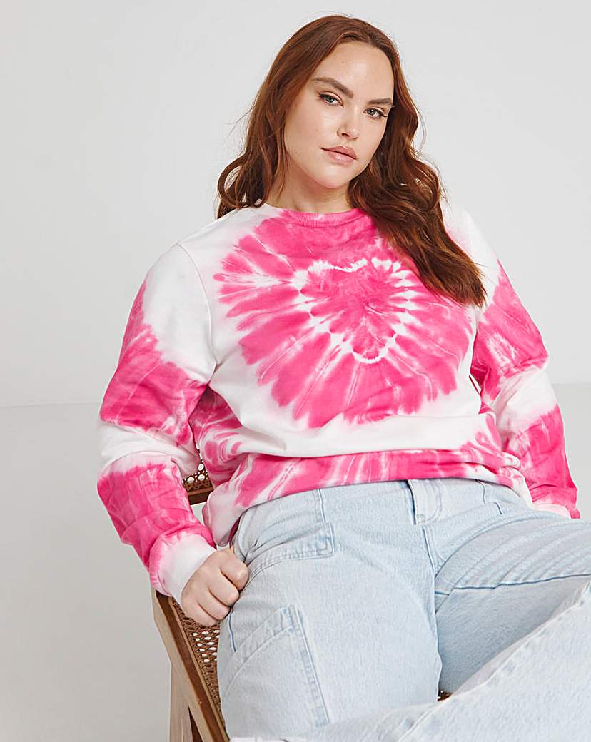 Heart Tie Dye Sweatshirt