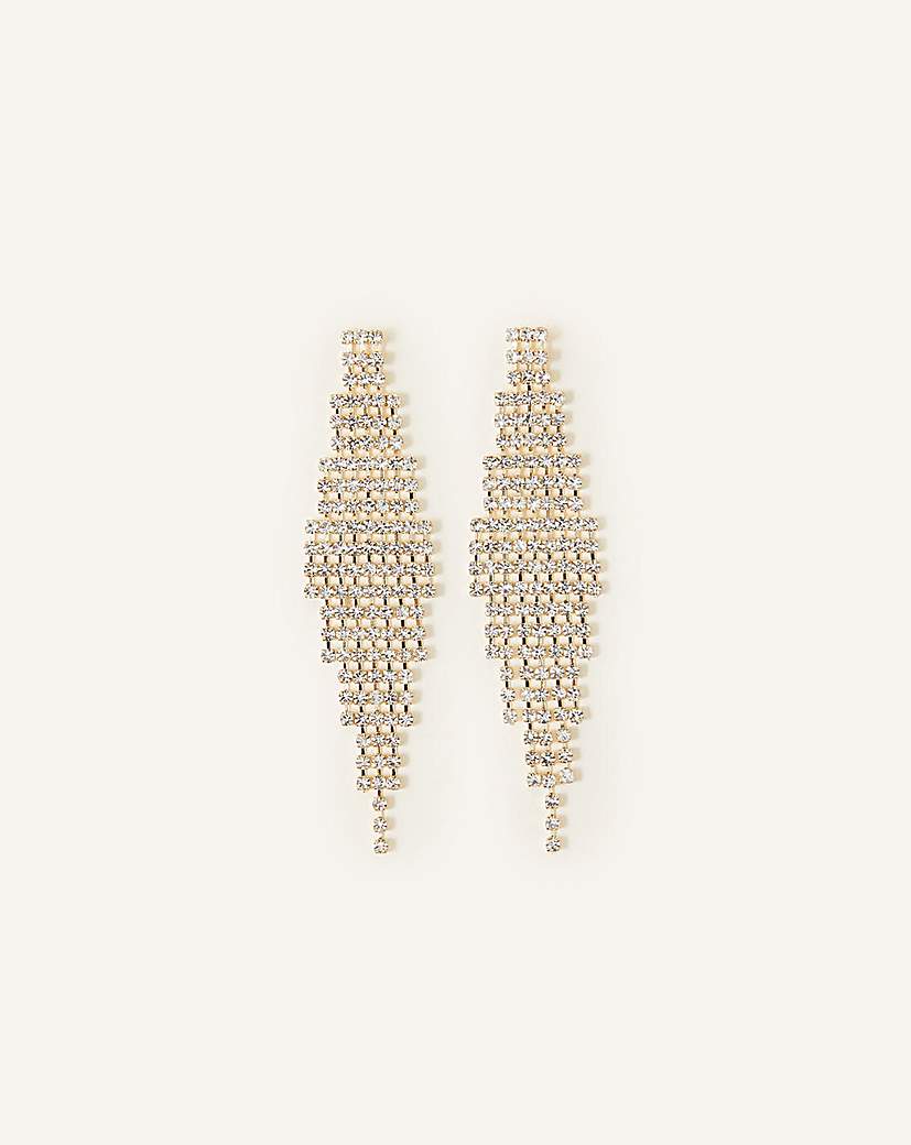 Accessorize Crystal Waterfall Earrings