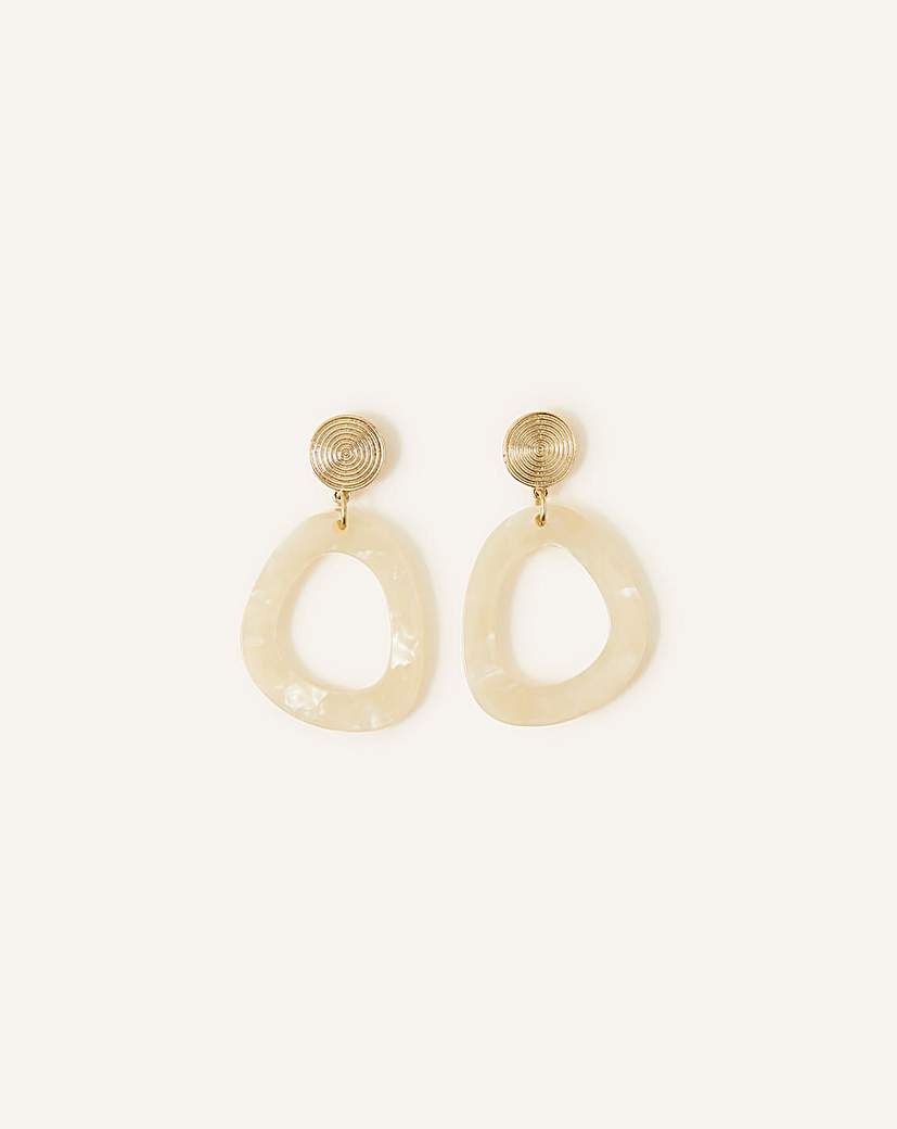 Image of Accessorize Marble Resin Earrings