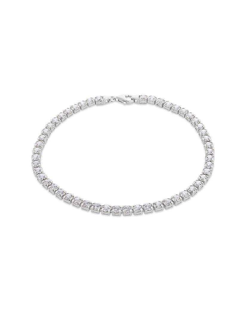 Sterling Silver CZ Tennis Bracelet