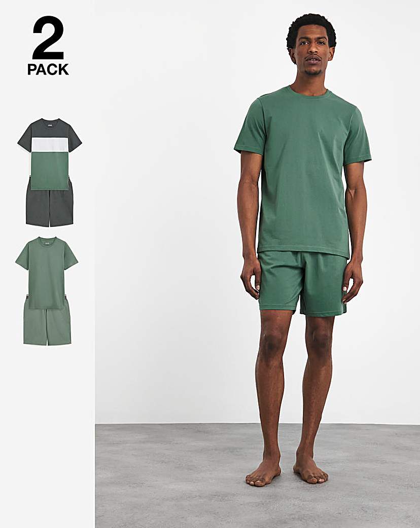 Pack of Two Cut & Sew Tee Shorts Set
