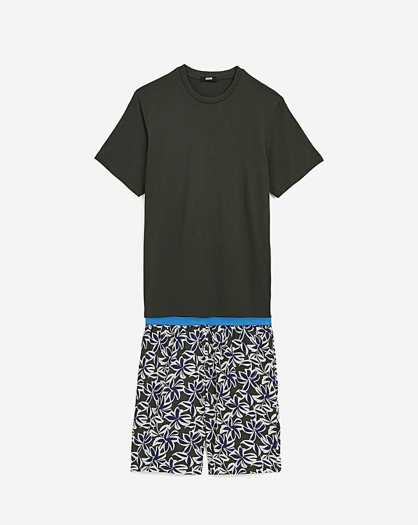 Floral Jersey Graphic Tee and short set