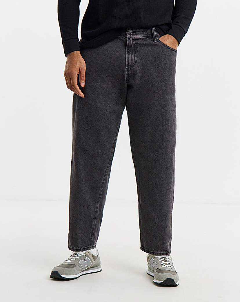 Jack & Jones Men's Loose Fit Jean - Black Denim - 48R