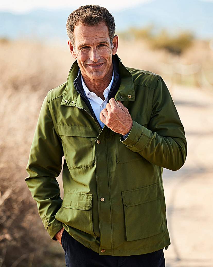 Image of Premier Man Khaki Zip Off Sleeve Jacket