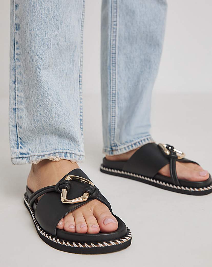 Big Trim Footbed Sandal ExWide