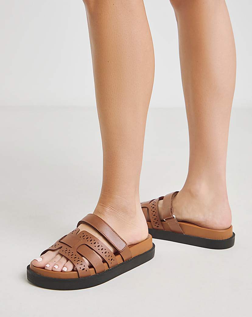 Woven Touch and Close Sandal Wide