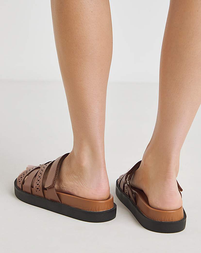 Woven Touch and Close Sandal Wide