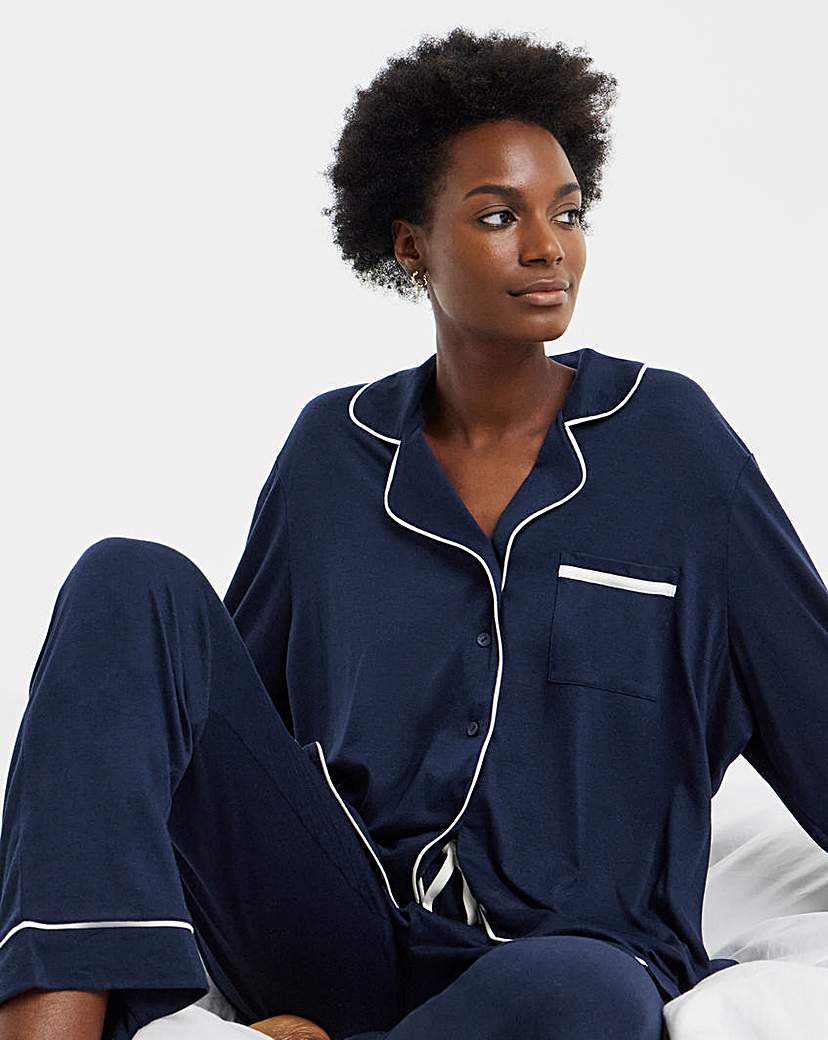 Viscose Blend Revere Pyjama Set