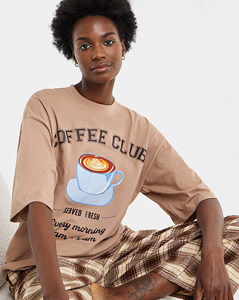 Pretty Secrets Coffee Club Pyjama Set