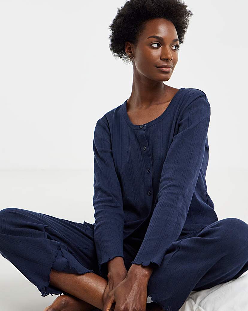Pretty Secrets Pointelle Rib Pyjama Set
